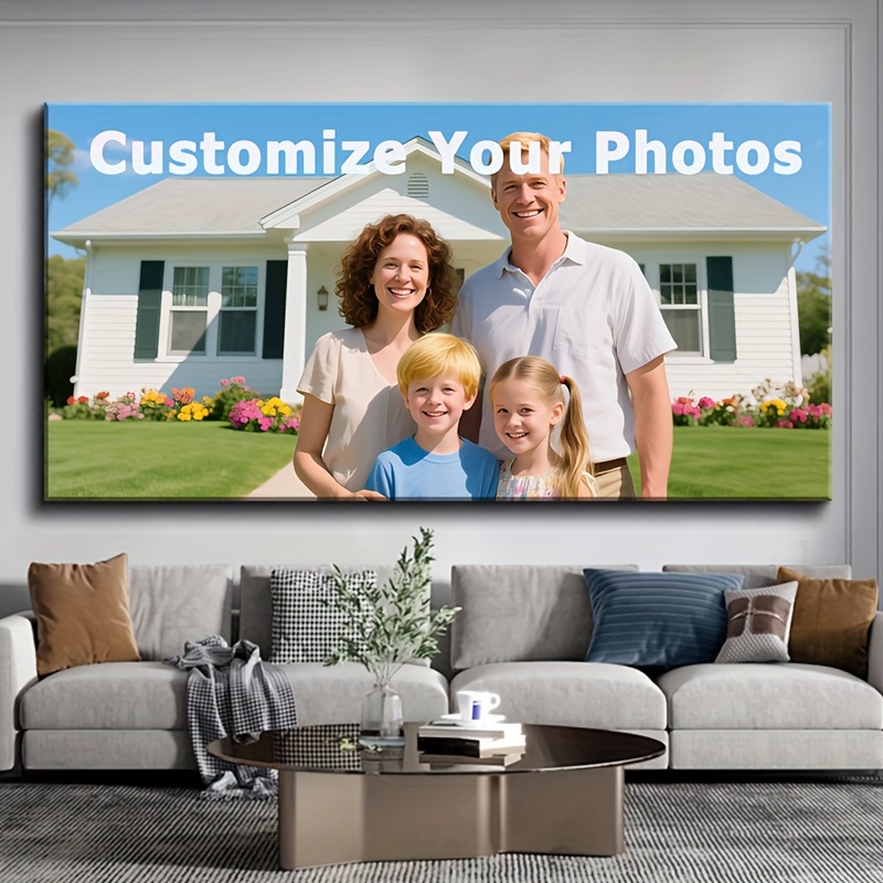 Home Decor Frames - 1pc Personalized Custom Photo Canvas Print