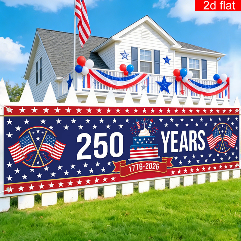 Home Decor Usa - VIKAMA USA 250th Anniversary Banner 1776-2026