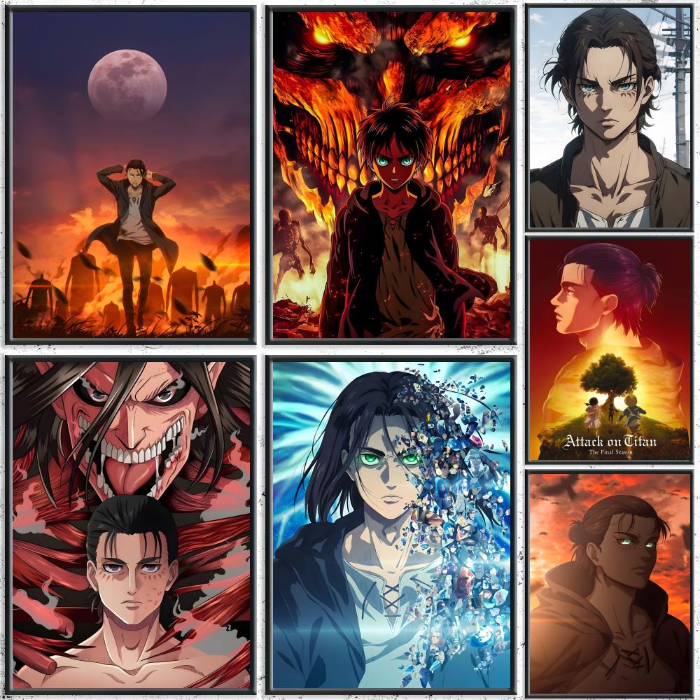 Geometric Wall Art - Anime A-Attack On Titan Eren Yeager