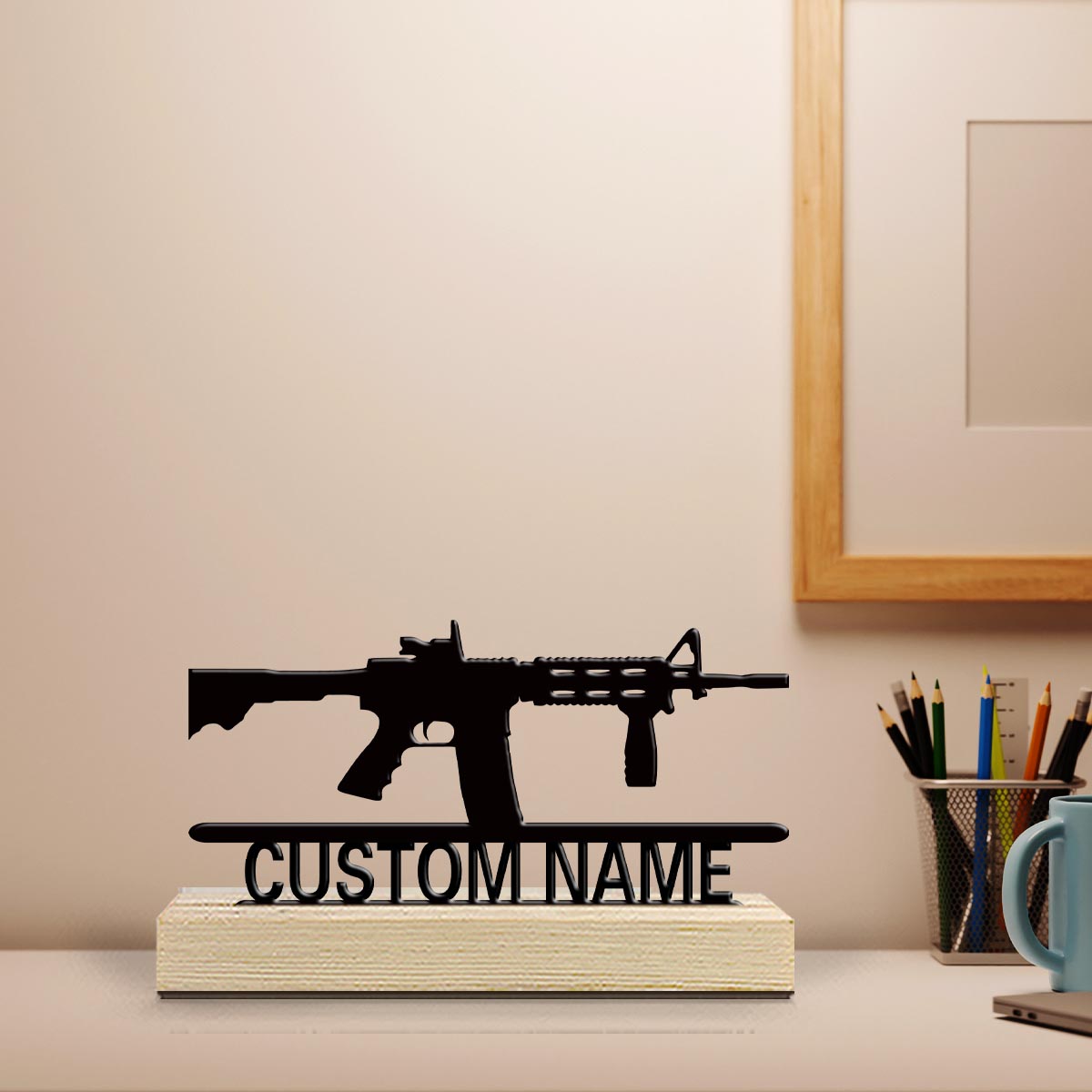 Home Decor Frames - 1pc Cartoon Personalized Custom Metal Statues