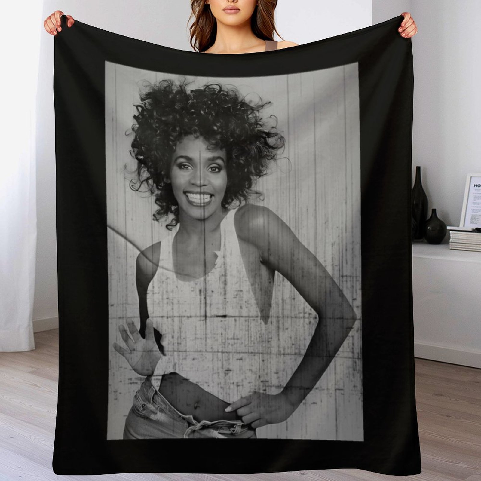Home Decor Houston - Whitney Houston Throw Blanket Fluffy Cozy