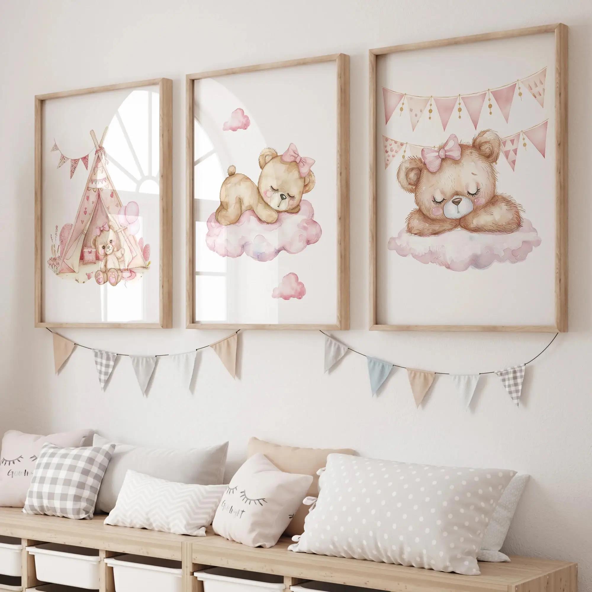 Home Decor Nepal - Pink Dream Bear Carousel Tent Swing