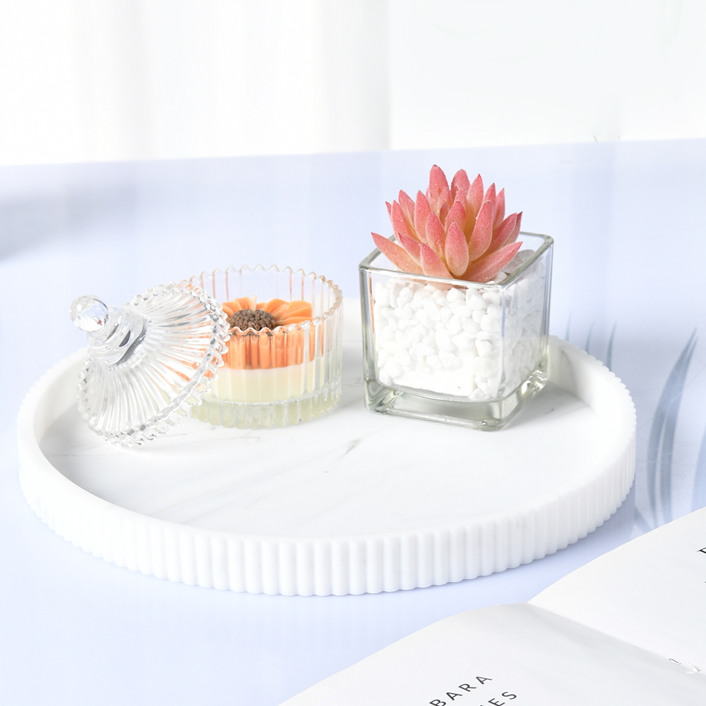 Home Decor Center - A Silicone Lace Round Decorative Storage