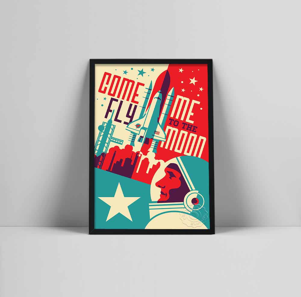 Home Decor Houston - Houston Texas Space City Canvas Painting