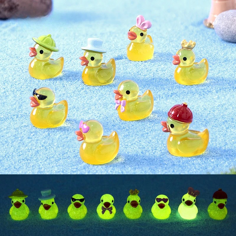Home Decor Aesthetic Pinterest - 10/20/50pcs Luminous Mini Duck Tiny Resin
