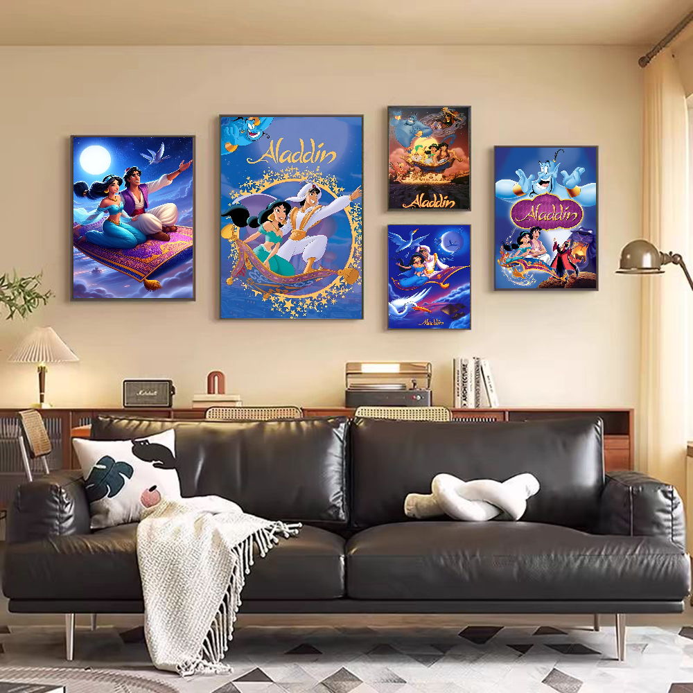Geometric Wall Art - 1pc frameless Canvas Painting Amine Aladdin