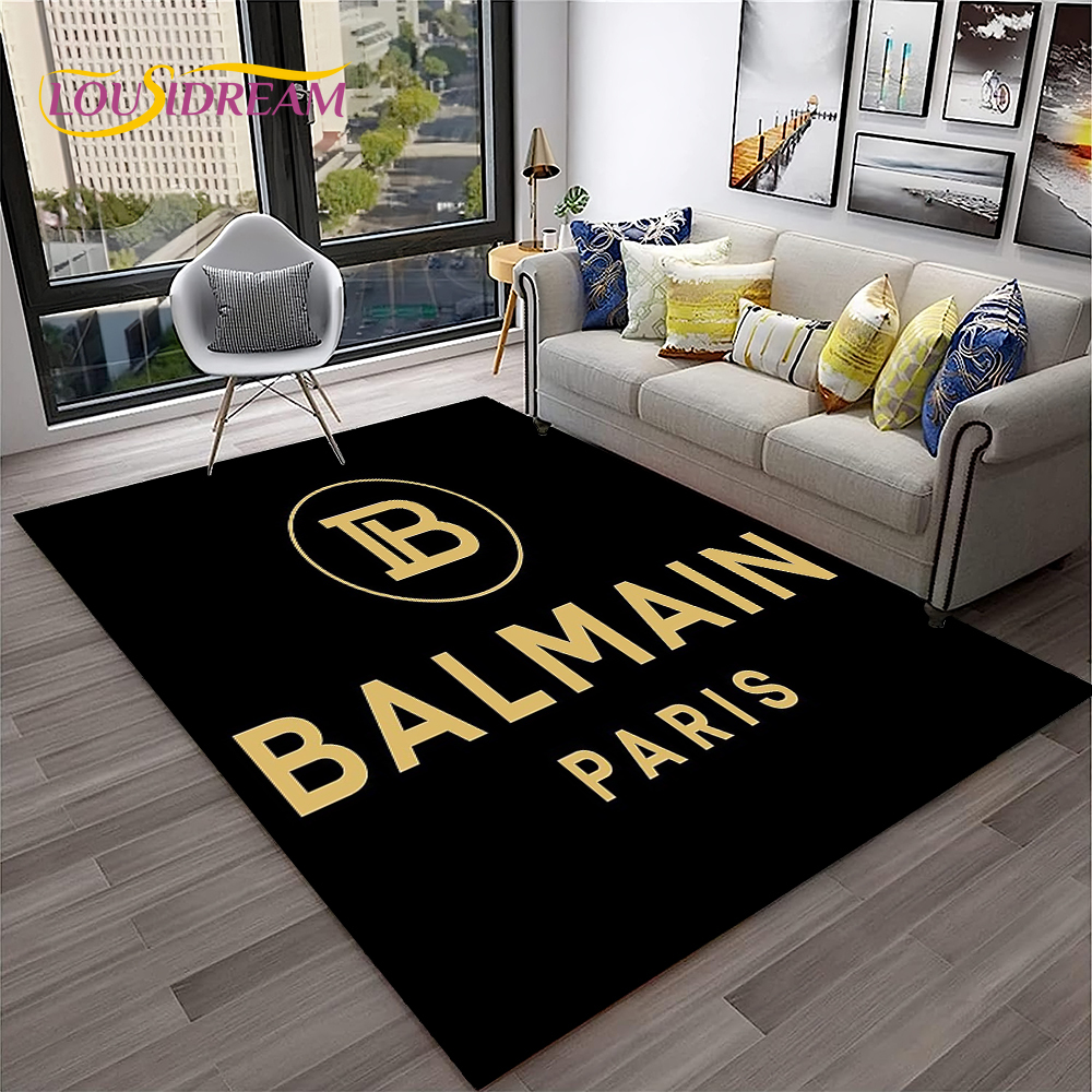 Home Decor Online Free - 3D Printing B-Balmain Logo Fashion Carpet