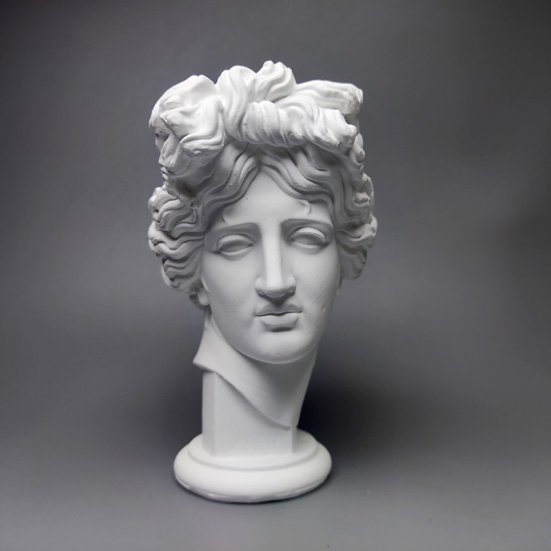 Aesthetic Bookend - Giustiniani Plaster Figure Vintage Relief Art