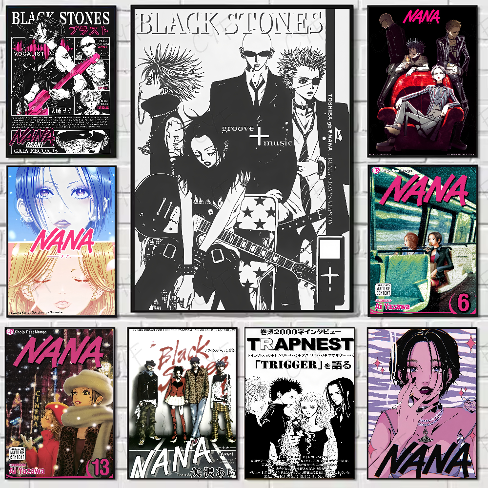 Geometric Wall Art - Anime N-NANA Shoujo Manga Poster Waterproof