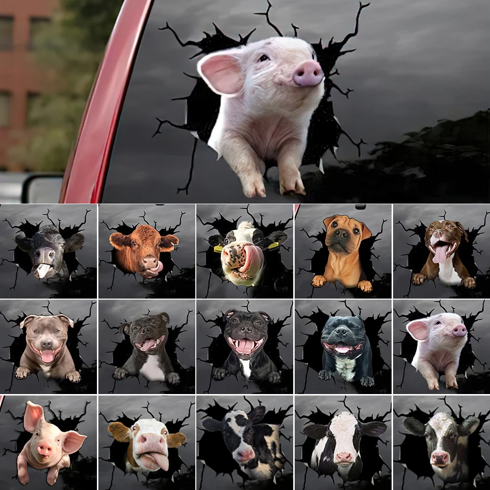 Home Decor Center - Animal Car Stickers Waterproof PVC Auto
