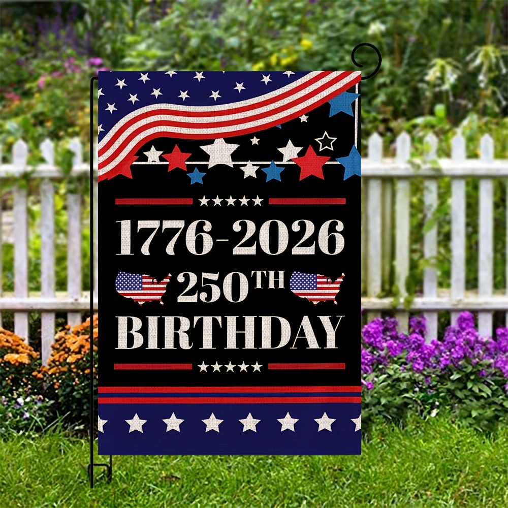 Home Decor Usa - 250th Anniversary Patriotic Garden Flag 12x18