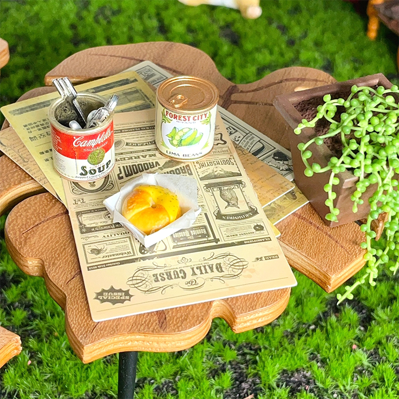 Home Decor Catalog - 5Pcs Dollhouse Miniature Kraft Paper Newspaper