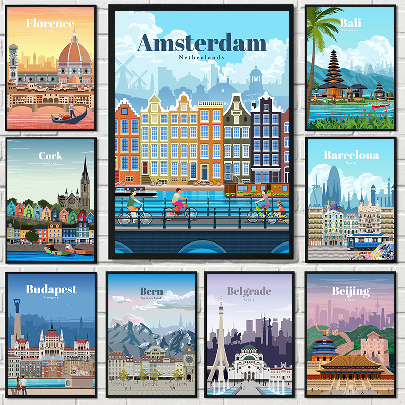 Home Decor Vancouver - Amsterdam Tokyo London Iceland Bali Vancouver