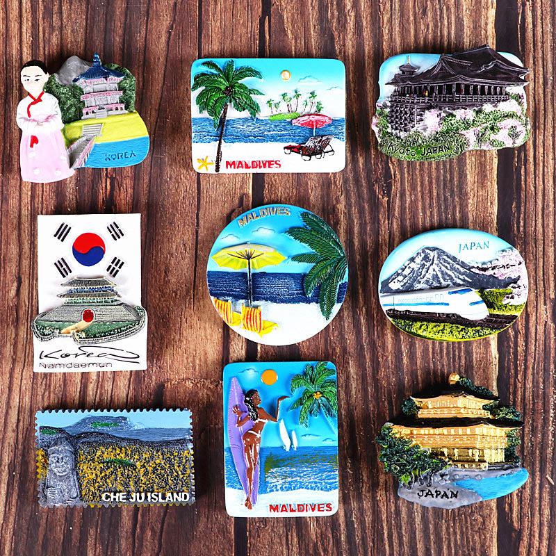 Home Decor Usa - Korea girl map Japan Architecture Maldives
