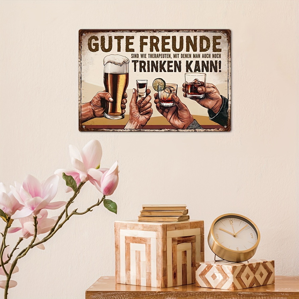 German Vintage Metal Sign, Goo - Germany Home Decor のレビューと価格