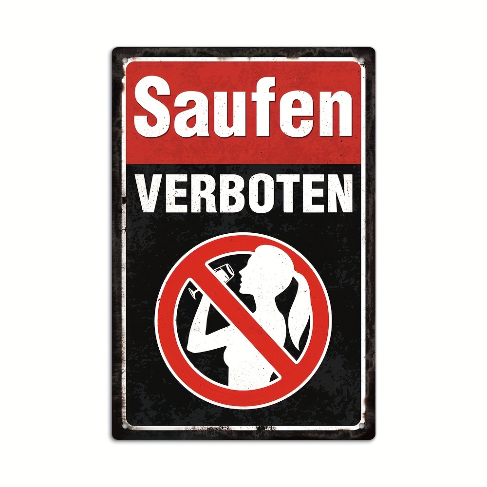 German Vintage Metal Sign, Goo - Germany Home Decor のレビューと価格
