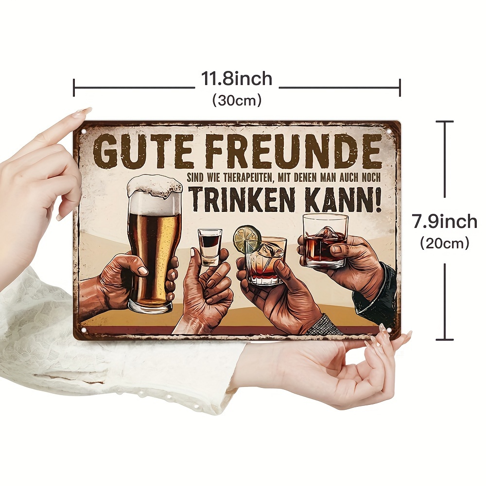 German Vintage Metal Sign, Goo - Germany Home Decor のレビューと価格
