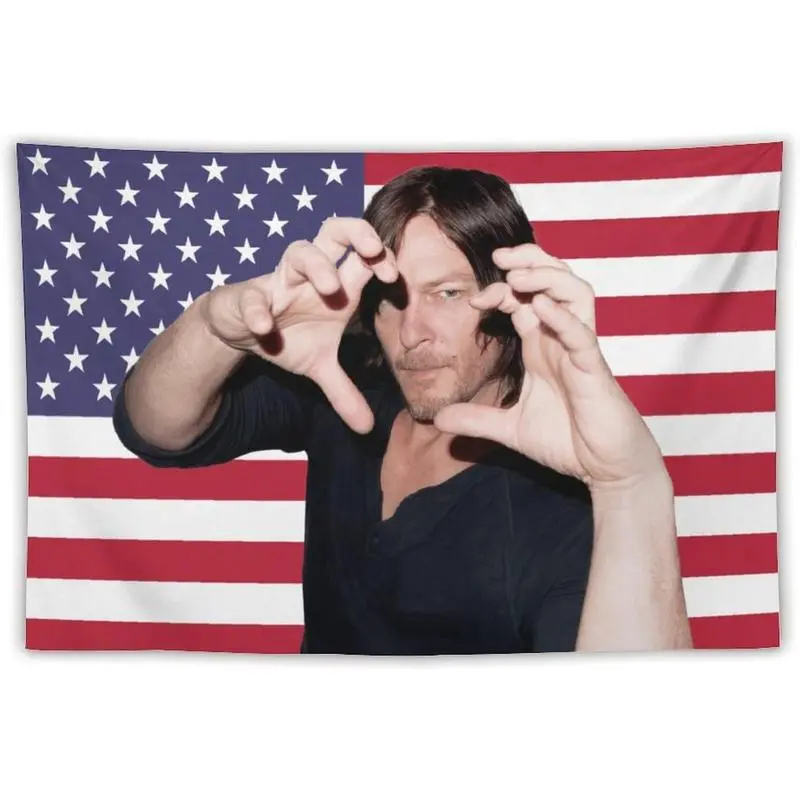 VIKAMA Daryl Dixon USA Flag Ta - Home Decor Usa のレビューと価格