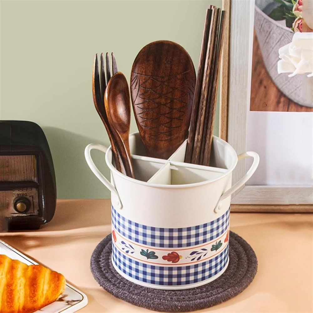 Retro Tableware Storage Bucket - Home Decor Retro のレビューと価格