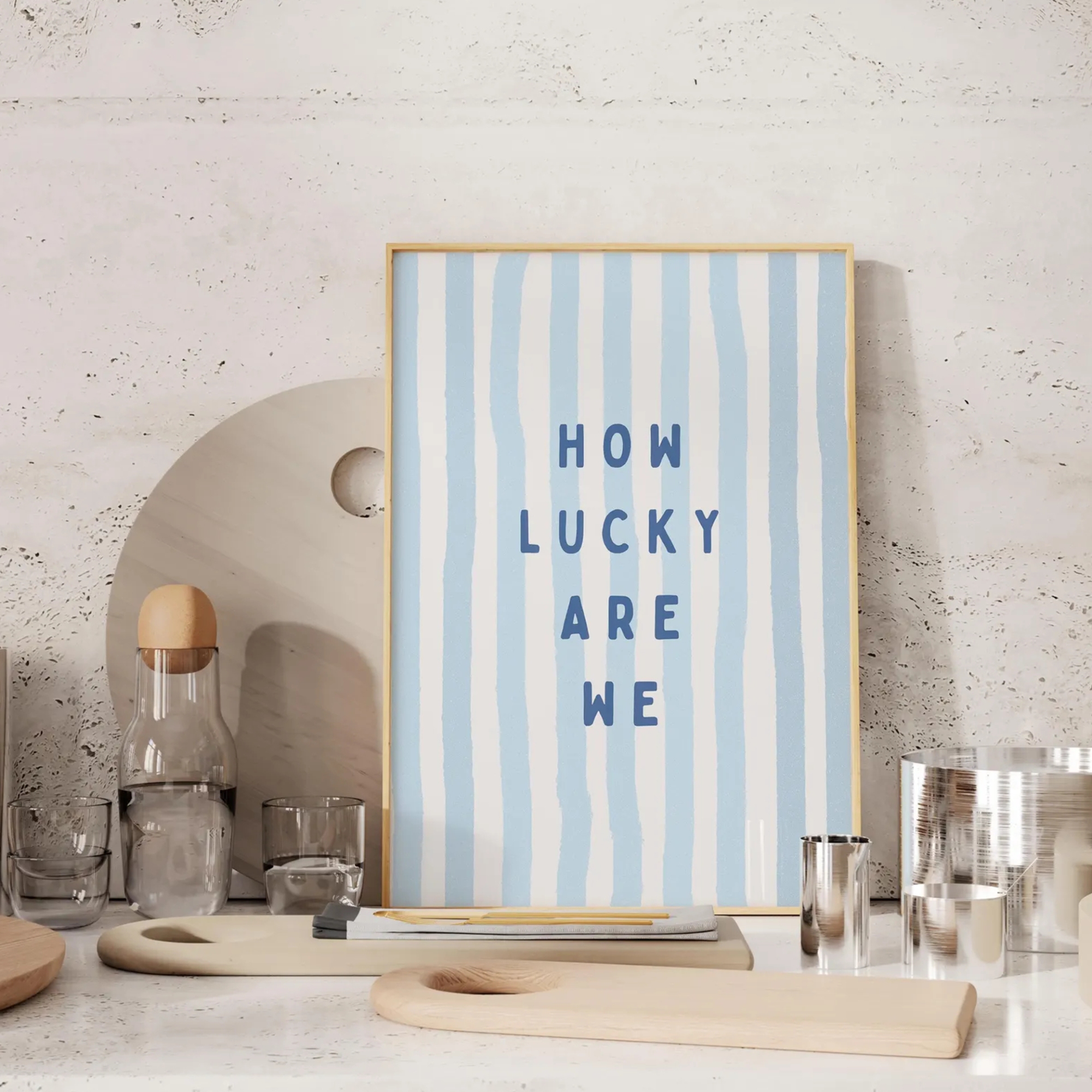 How Lucky Are We Coastal Cowgi - Home Decor Nepal のレビューと価格
