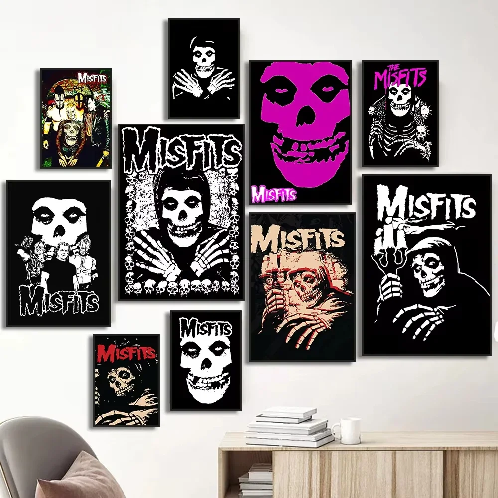 Misfits Hot Poster Horror Punk - Geometric Wall Art のレビューと価格
