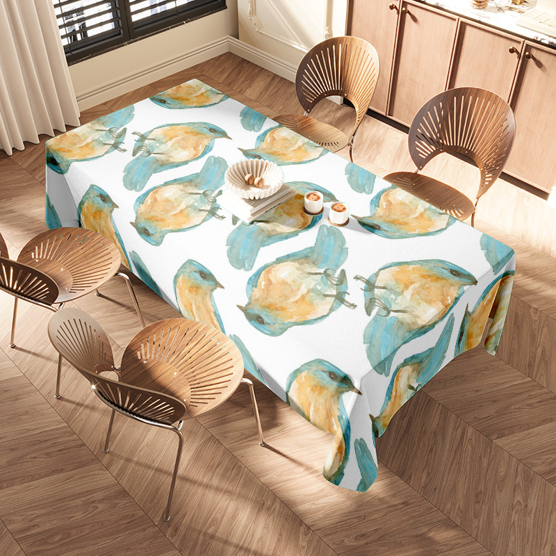 Watercolor Bird Print Tableclo - Home Decor Online Shopping のレビューと価格
