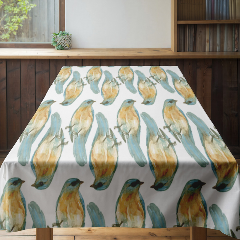 Watercolor Bird Print Tableclo - Home Decor Online Shopping のレビューと価格