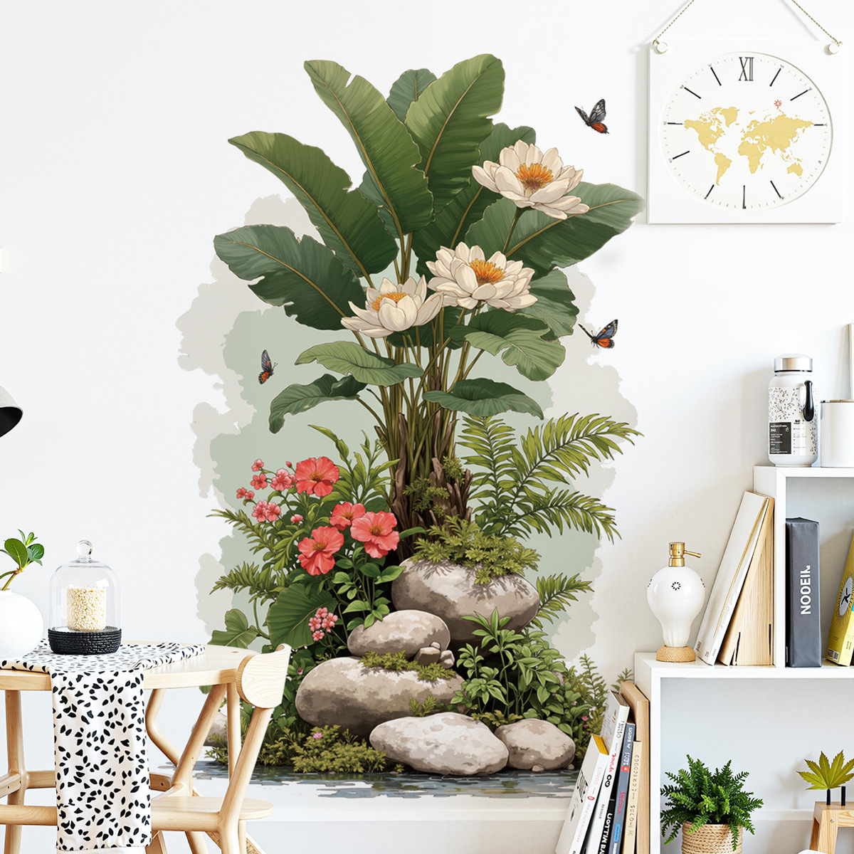 Large Size Green Plant Wall De - Home Decor Aesthetic Pinterest のレビューと価格