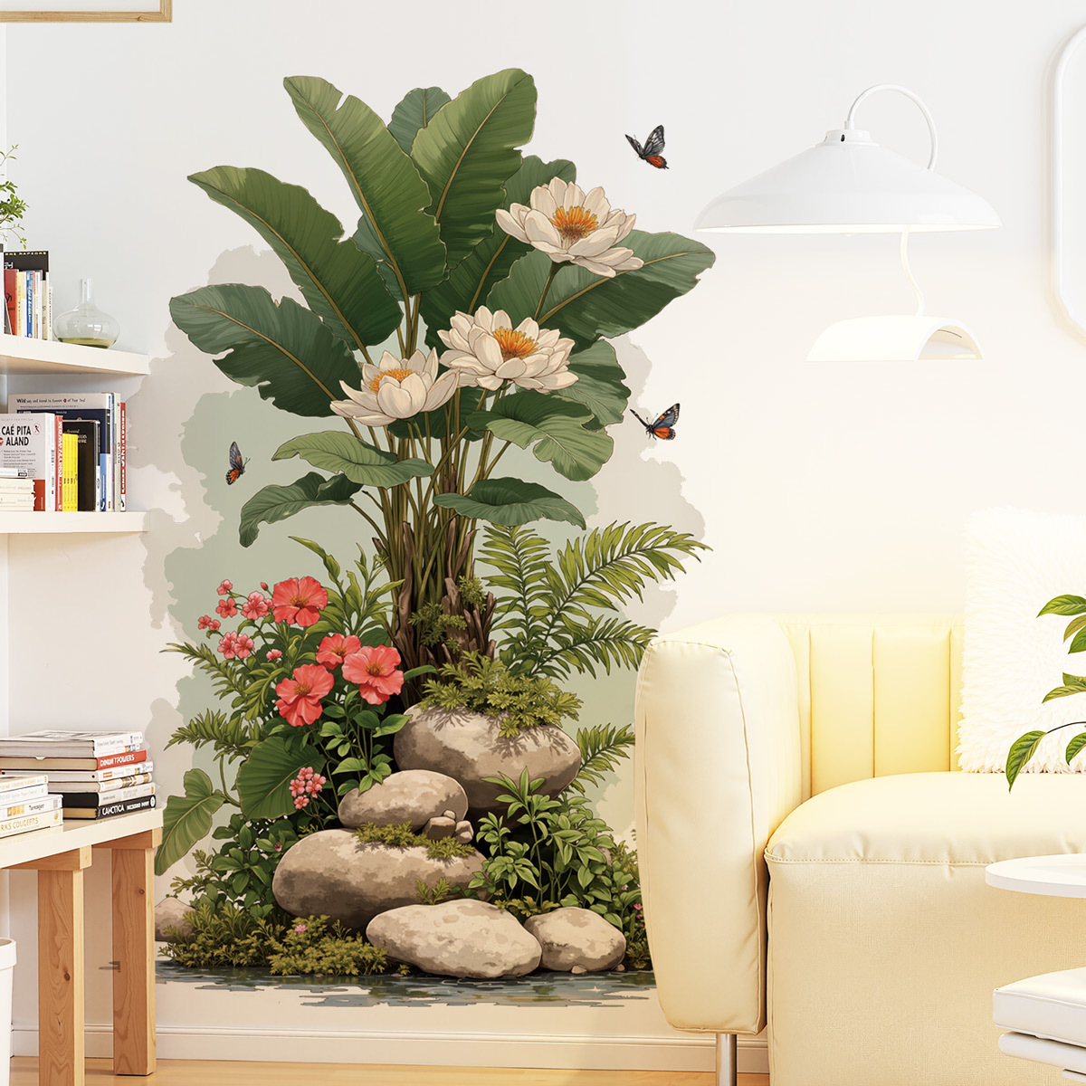 Large Size Green Plant Wall De - Home Decor Aesthetic Pinterest のレビューと価格