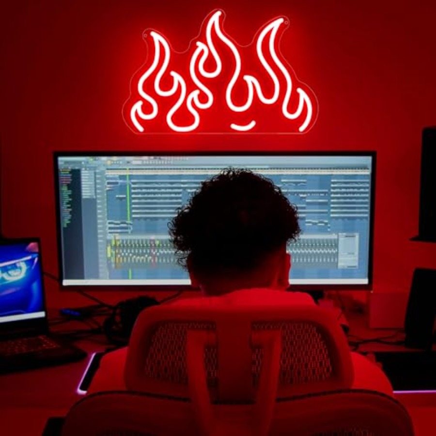 Neon Sign LED Wall Light for G - Home Decor Games Free のレビューと価格