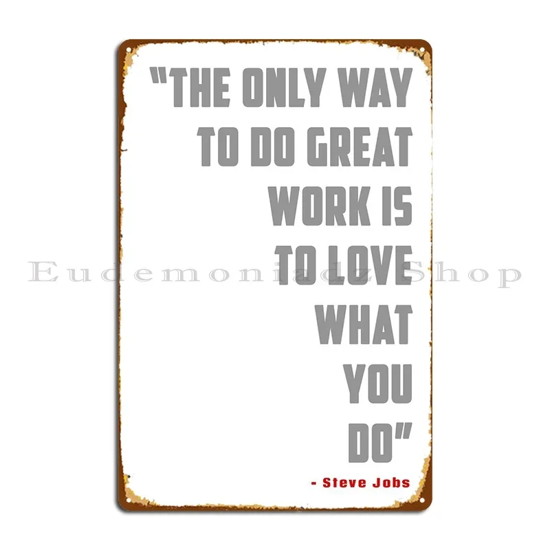 Steve Jobs Metal Plaque Poster - Home Decor Jobs のレビューと価格