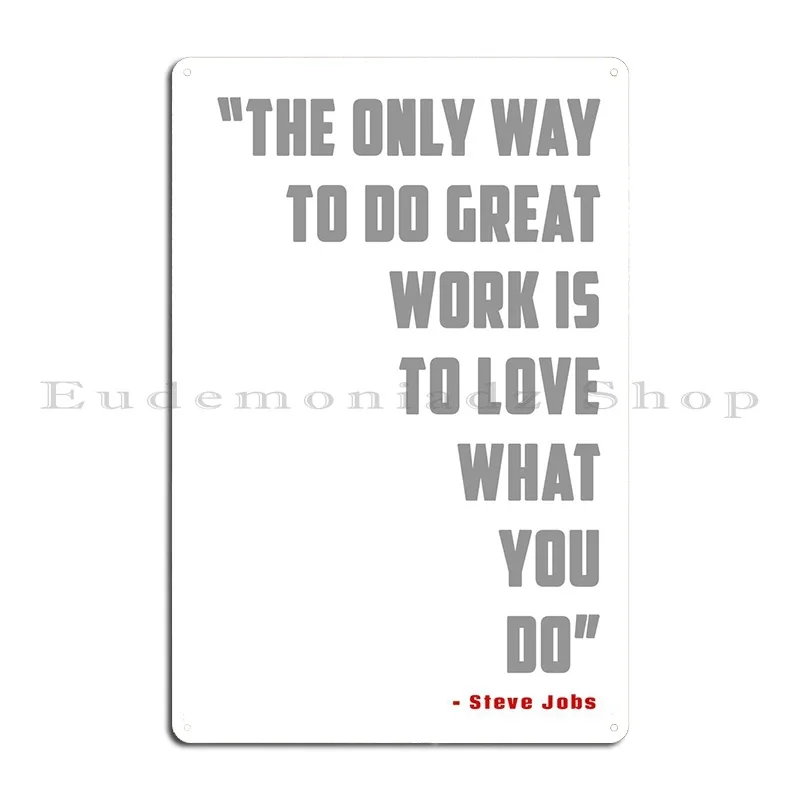 Steve Jobs Metal Plaque Poster - Home Decor Jobs のレビューと価格