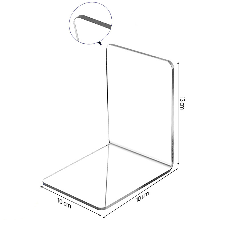 1Pc Transparent Acrylic Booken - Aesthetic Bookend のレビューと価格