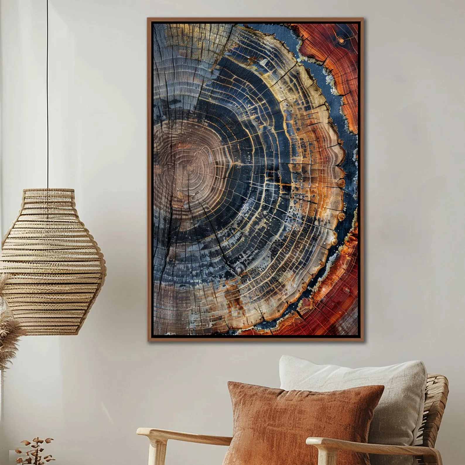 Tree Ring Framed Wall Art, Abs - Home Decor Frames のレビューと価格