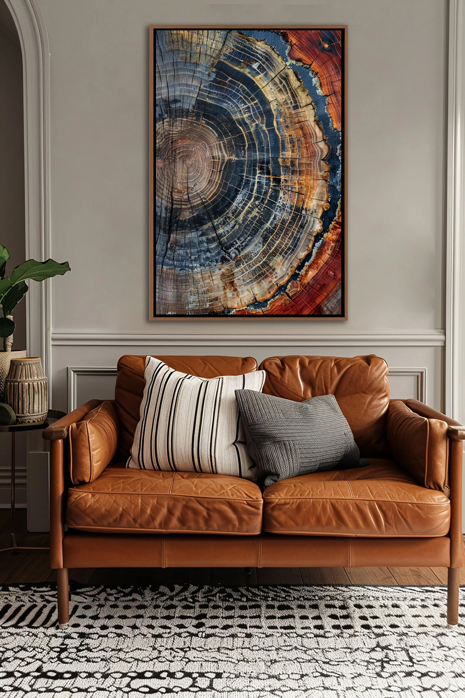 Tree Ring Framed Wall Art, Abs - Home Decor Frames のレビューと価格