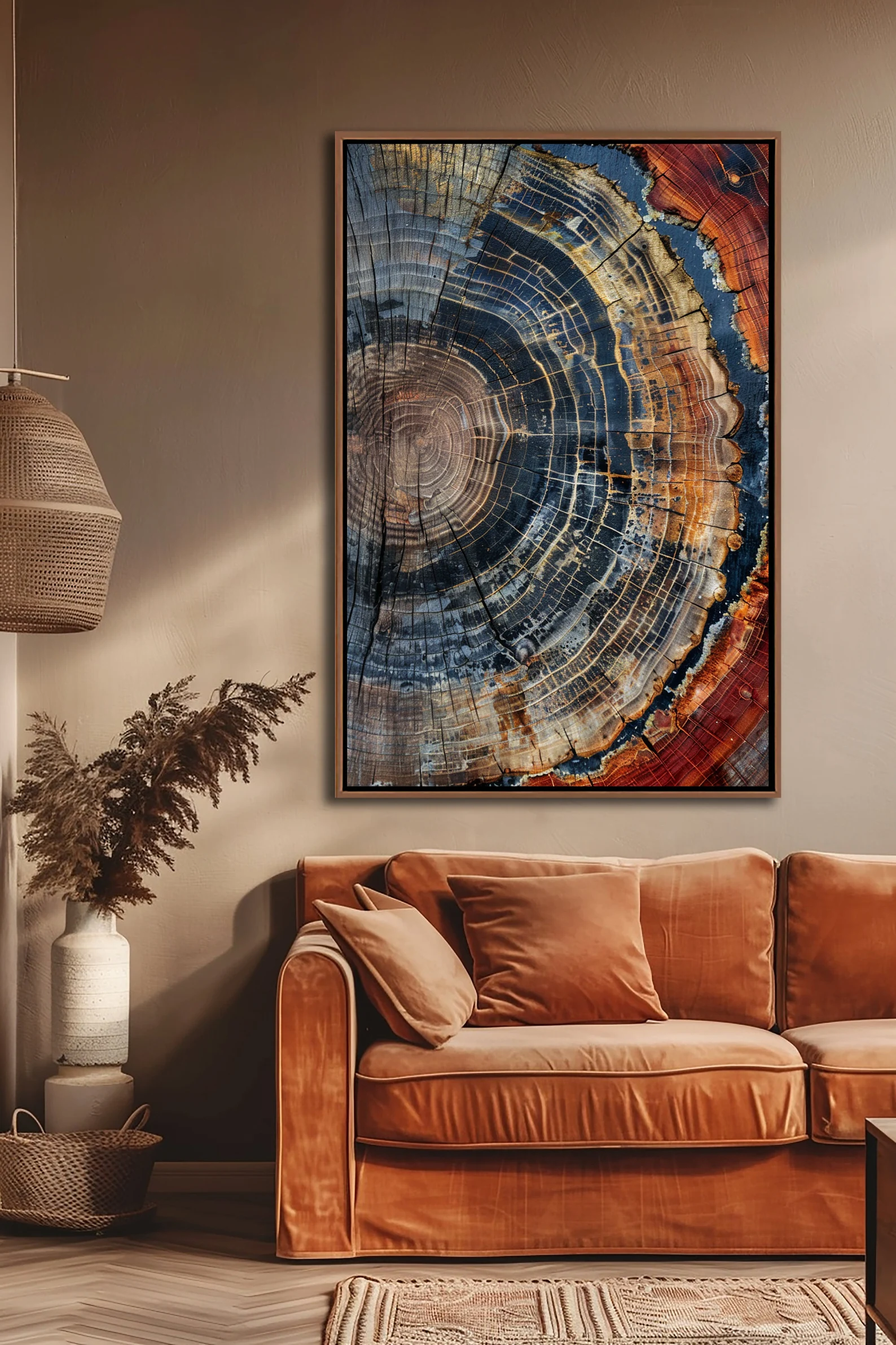 Tree Ring Framed Wall Art, Abs - Home Decor Frames のレビューと価格