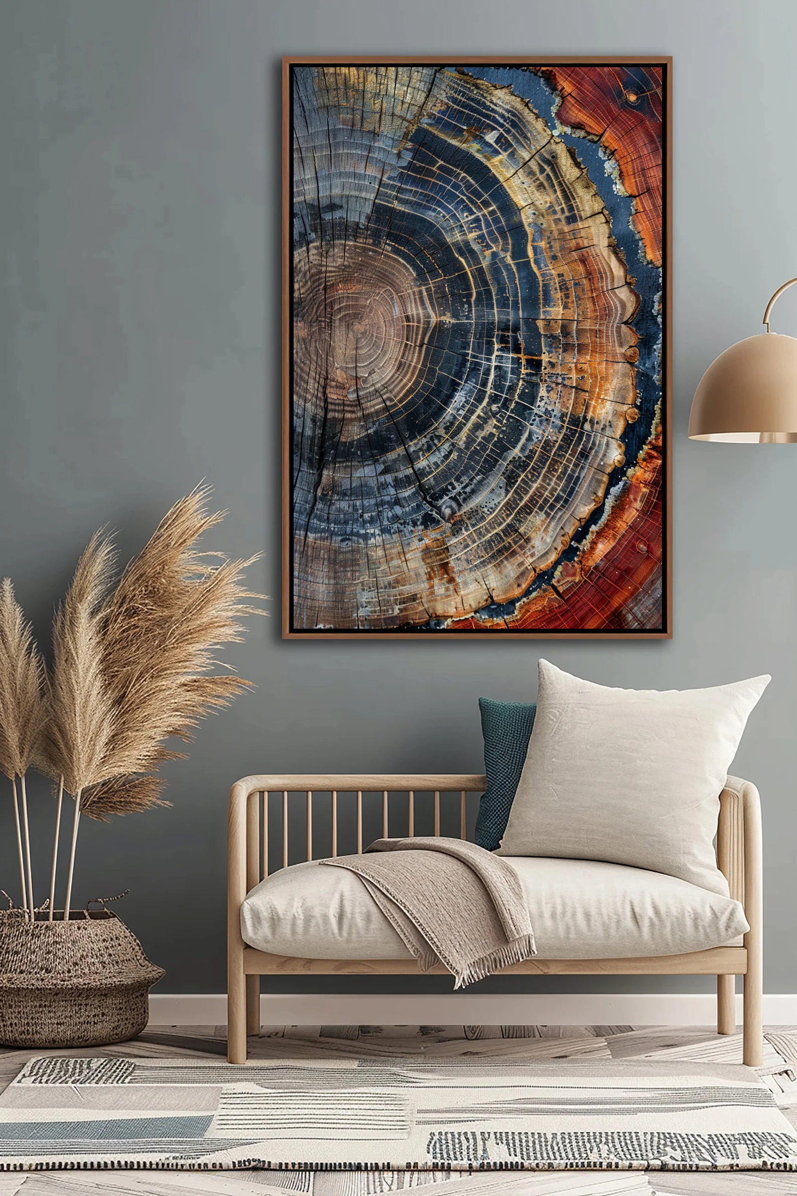 Tree Ring Framed Wall Art, Abs - Home Decor Frames のレビューと価格