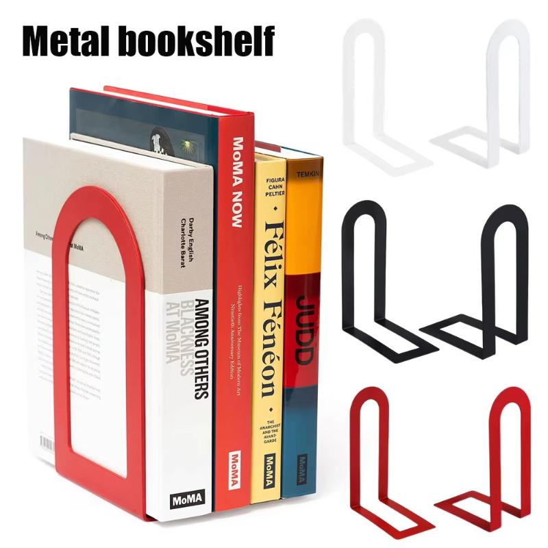 1 Pair L-shaped Iron Bookends  - Aesthetic Bookend のレビューと価格