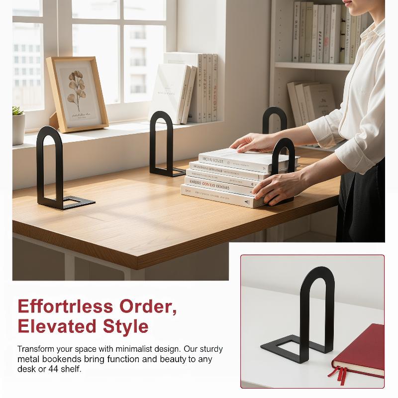 1 Pair L-shaped Iron Bookends  - Aesthetic Bookend のレビューと価格