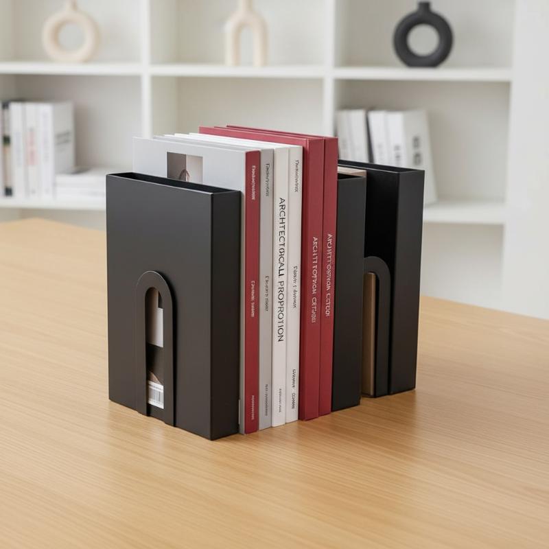 1 Pair L-shaped Iron Bookends  - Aesthetic Bookend のレビューと価格