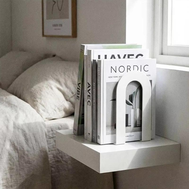 1 Pair L-shaped Iron Bookends  - Aesthetic Bookend のレビューと価格