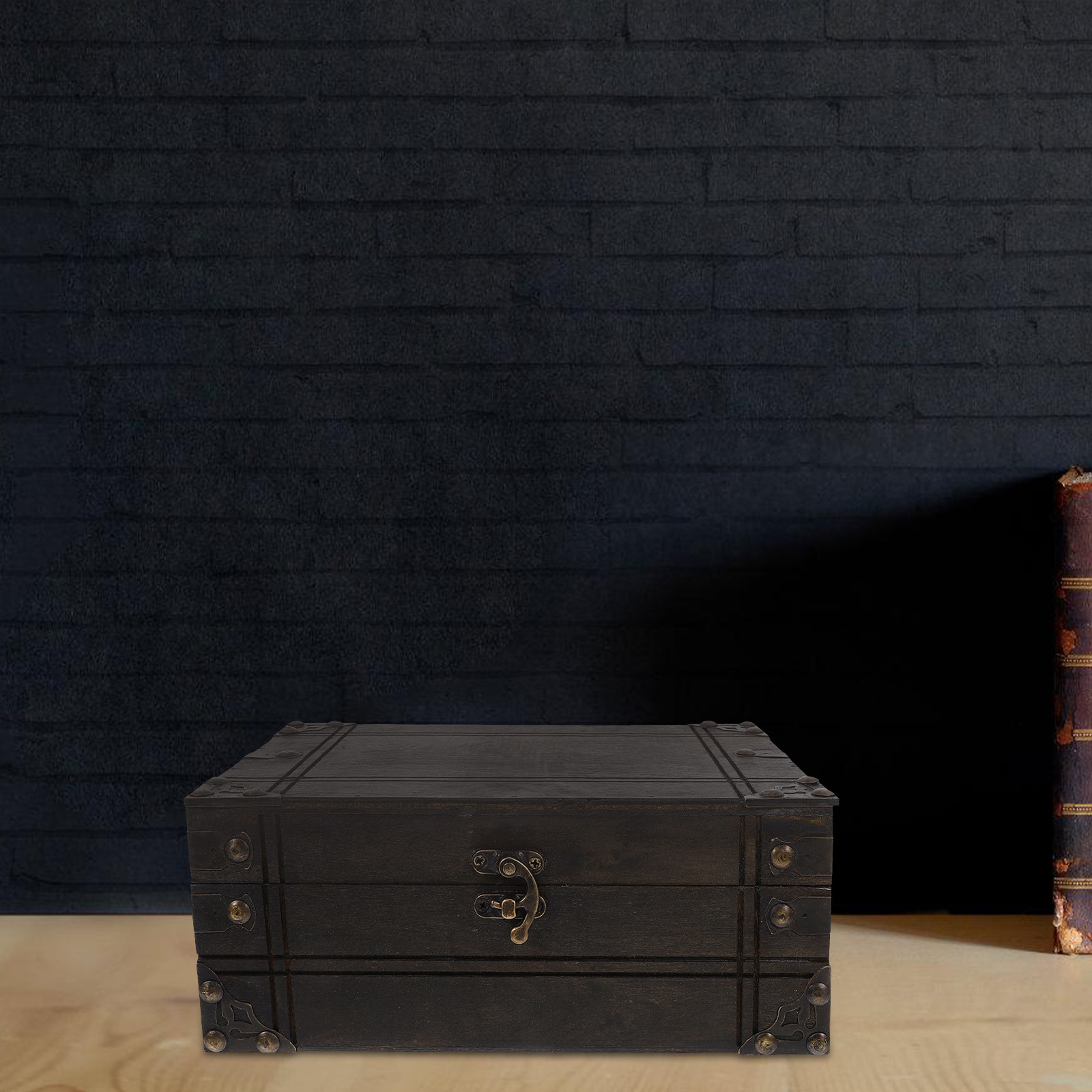 Vintage Wooden Treasure Box Re - Home Decor Retro のレビューと価格
