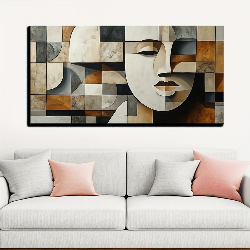 Hand-painted oil paintings in  - Geometric Wall Art のレビューと価格