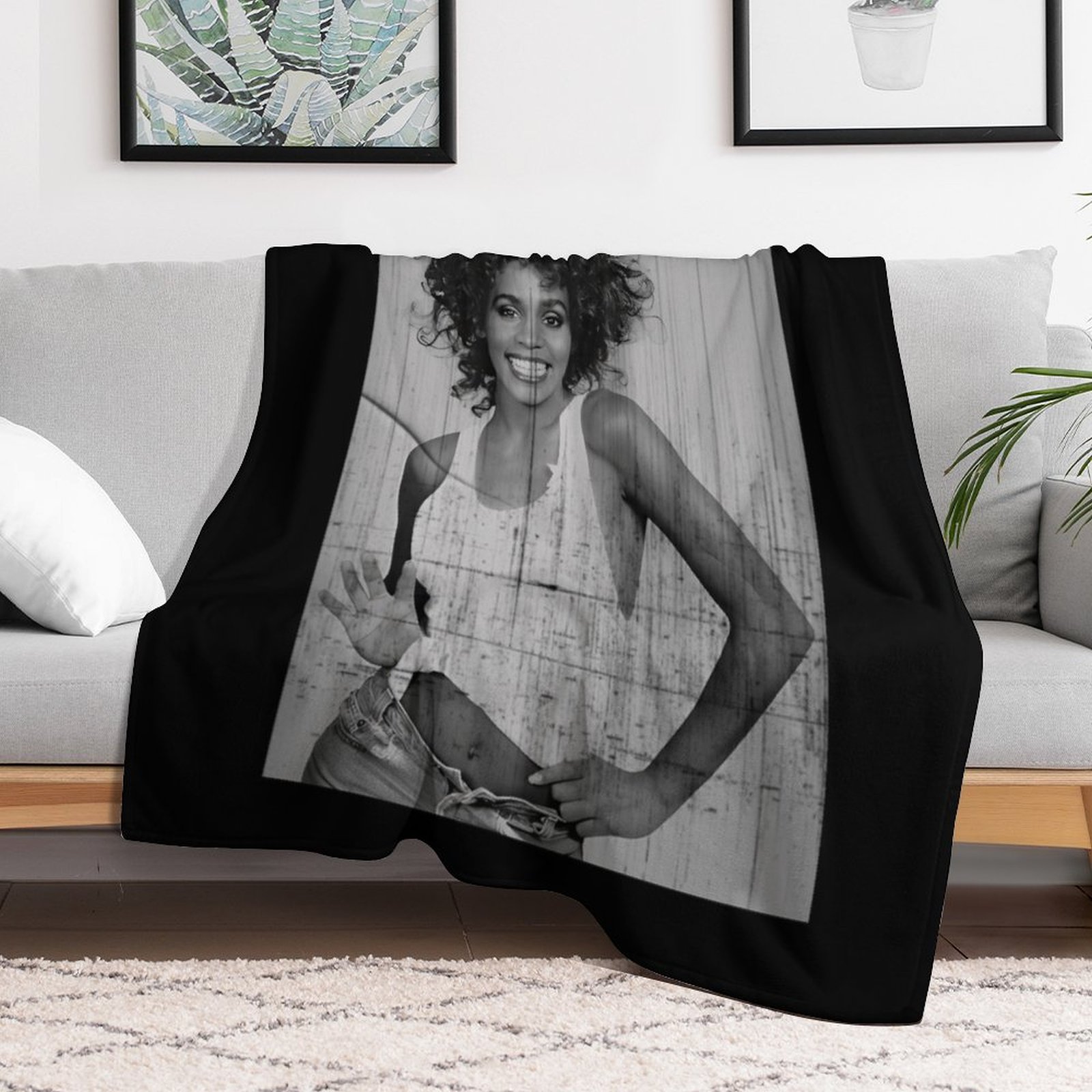 Whitney Houston Throw Blanket  - Home Decor Houston のレビューと価格