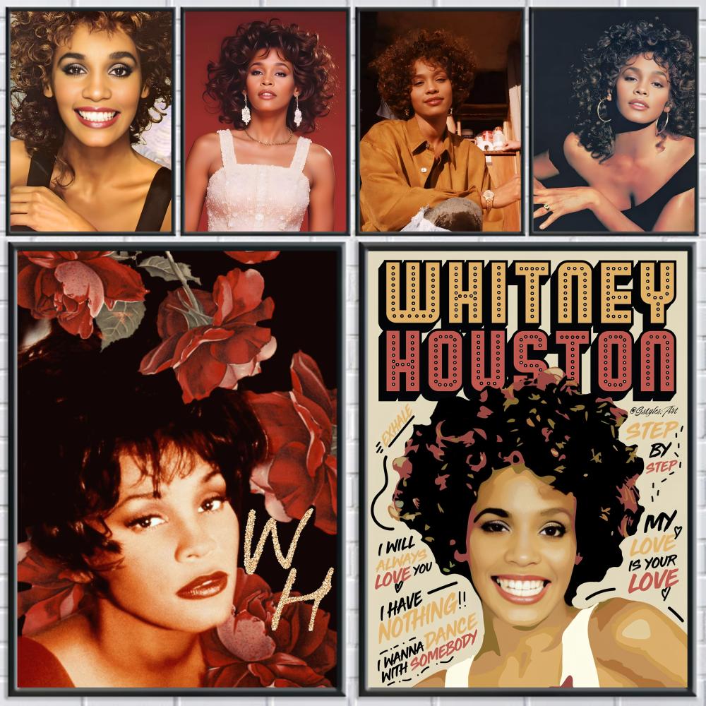 W-Whitney Houston Poster HD Se - Home Decor Houston のレビューと価格