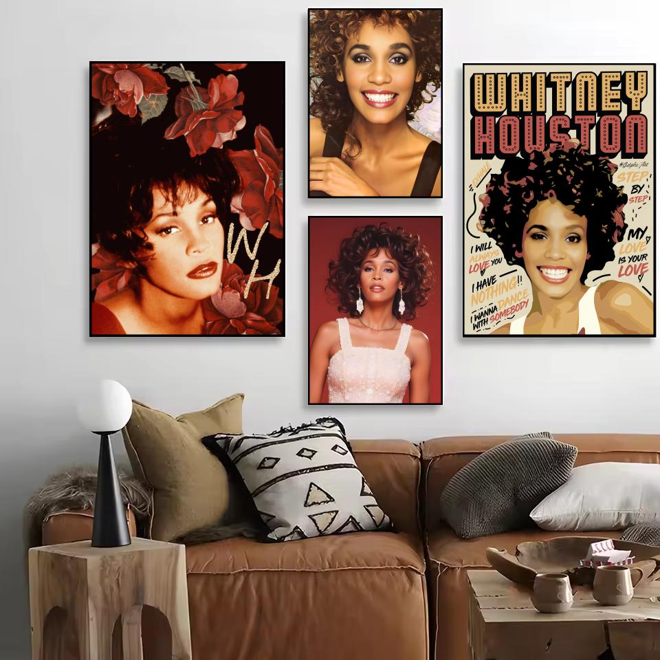 W-Whitney Houston Poster HD Se - Home Decor Houston のレビューと価格