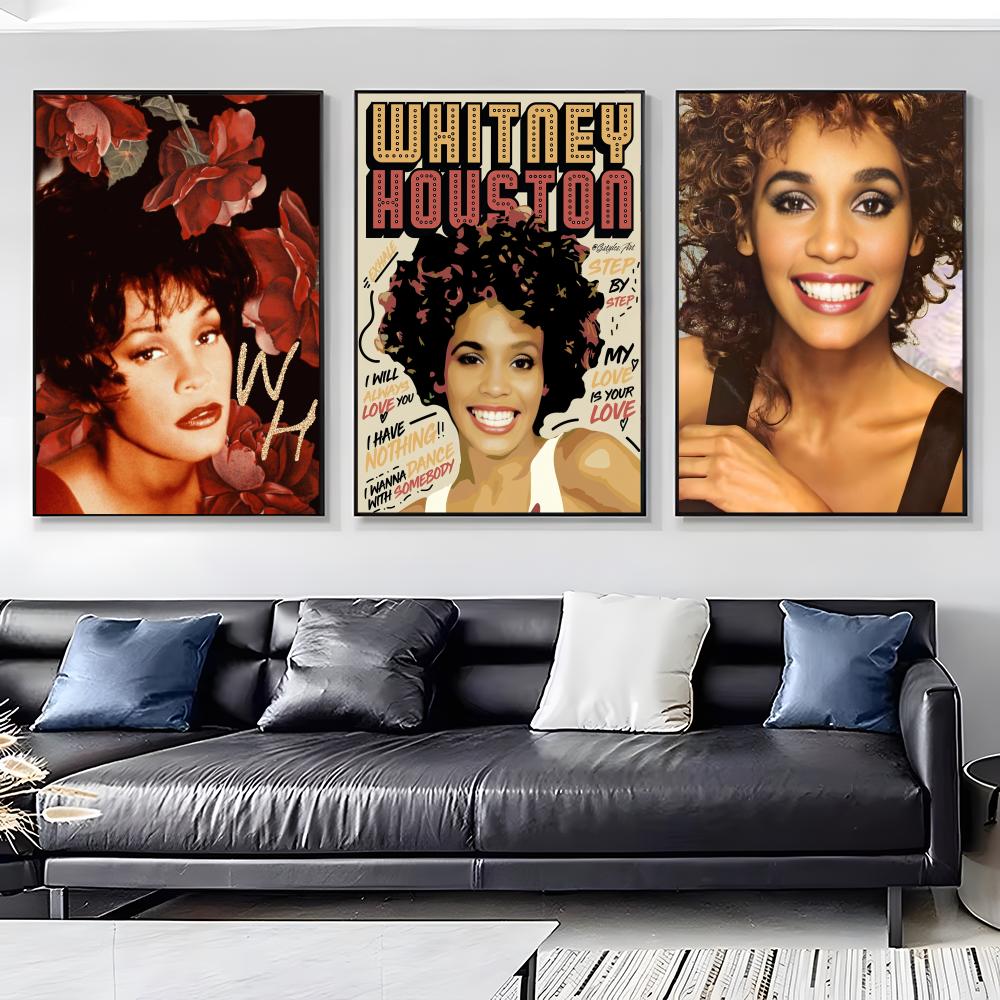 W-Whitney Houston Poster HD Se - Home Decor Houston のレビューと価格