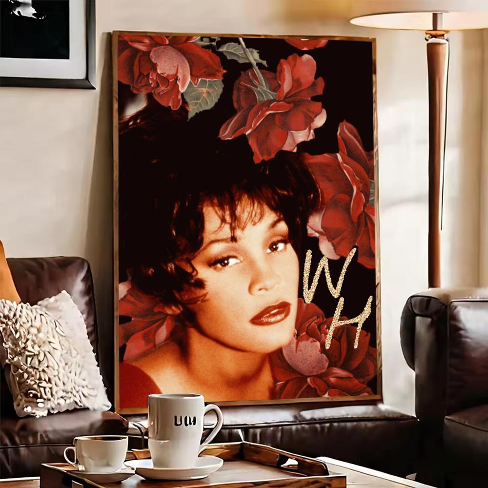 W-Whitney Houston Poster HD Se - Home Decor Houston のレビューと価格