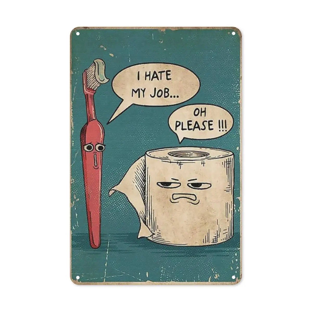 Metal Sign I Hate My Job Oh Pl - Home Decor Jobs のレビューと価格