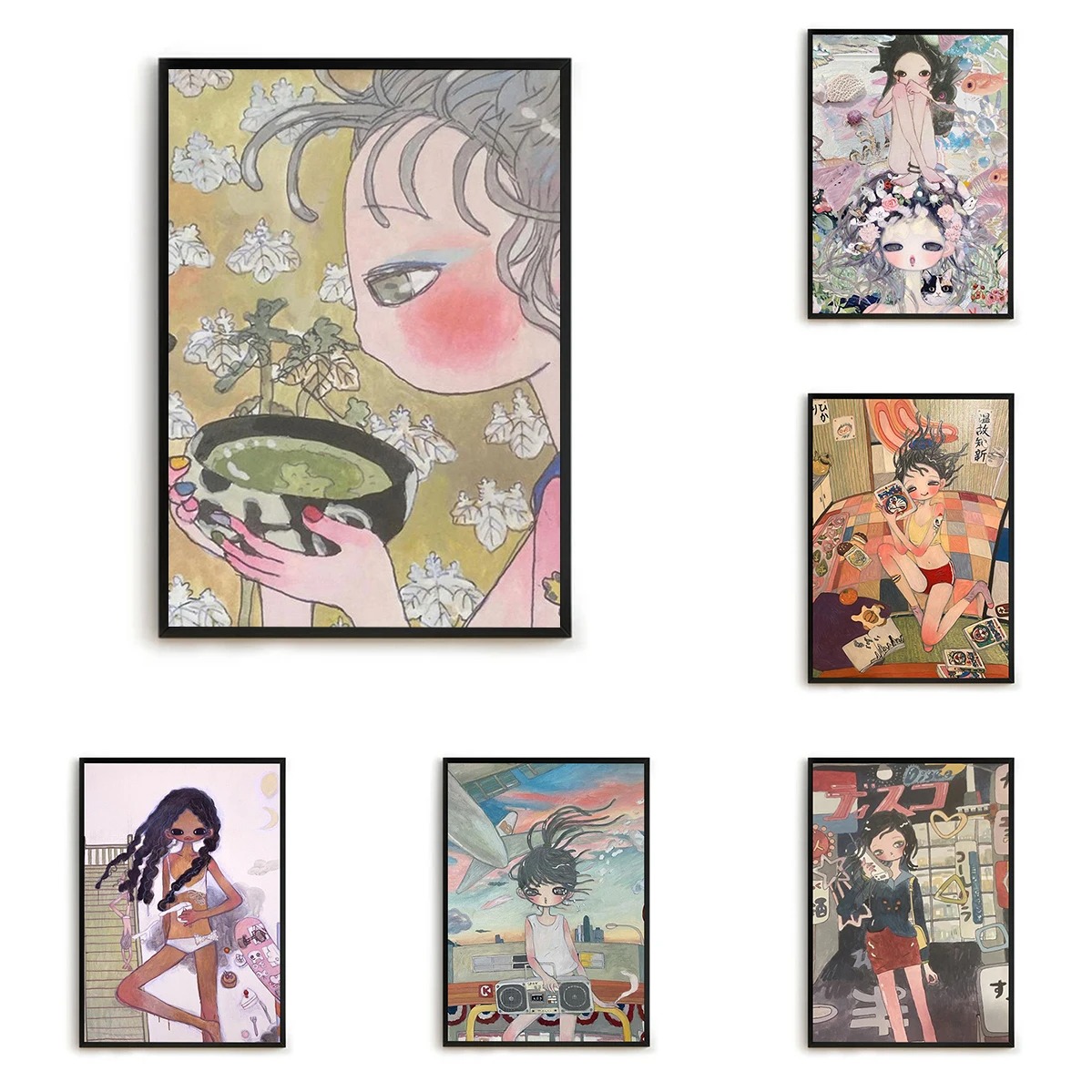 Aya Takano Decorative Prints W - Home Decor Aesthetic Pinterest のレビューと価格